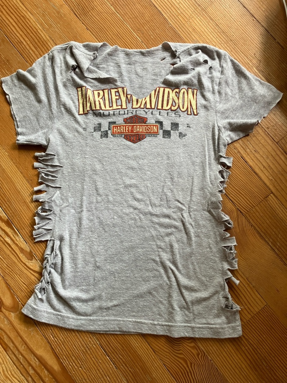 Custom Harley-Davidson Gray Tee